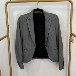 Express suit jacket, soft wintery grey